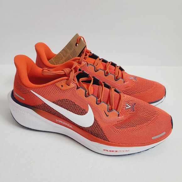 NEW Nike Air Zoom Pegasus 41 Virginia Cavaliers Shoes FZ5151-800 Size 10 Orange main image 7